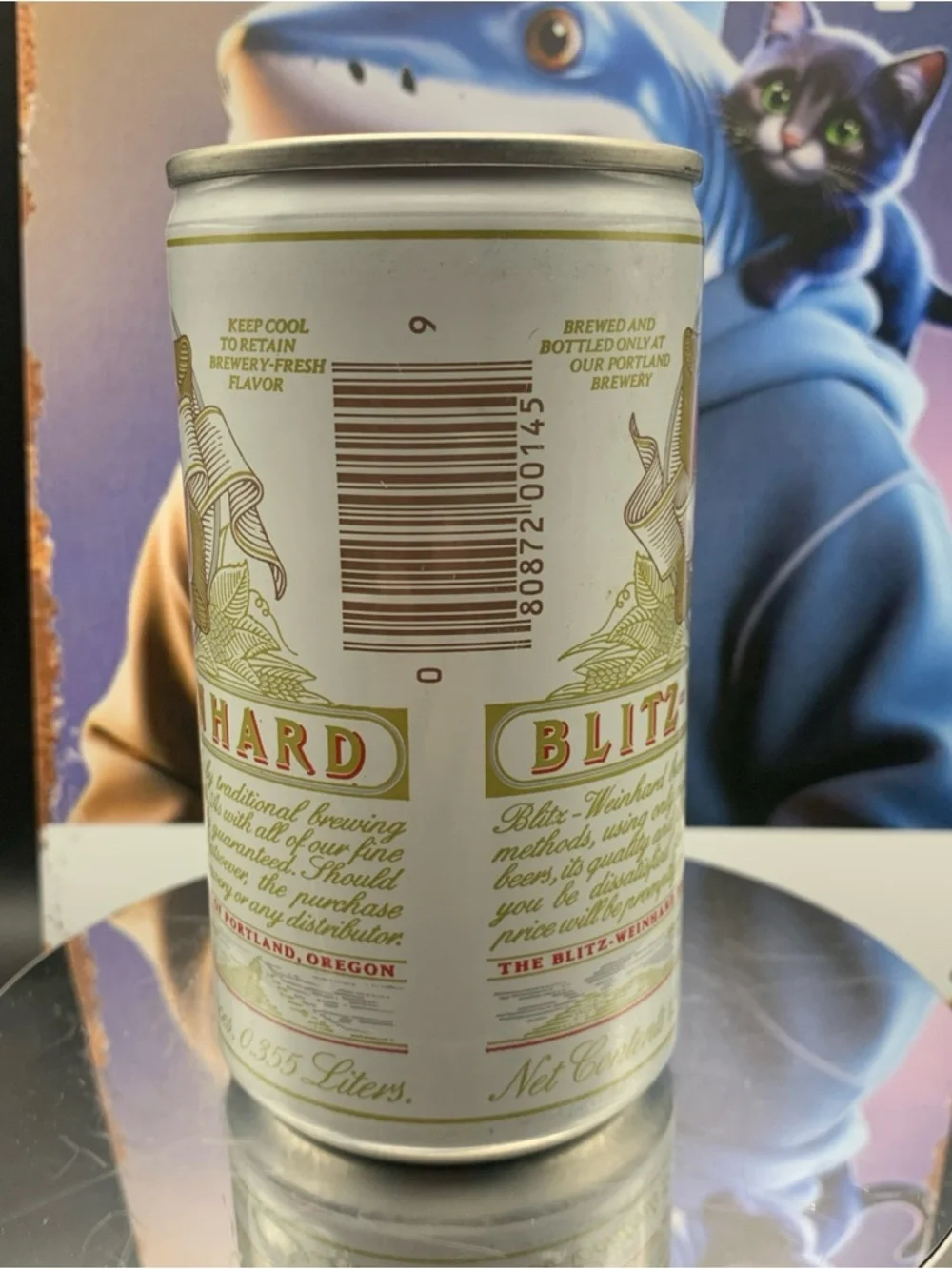 Vintage Beer Can Blitz-Weinhard Premium Beer Tab Empty Portland Oregon